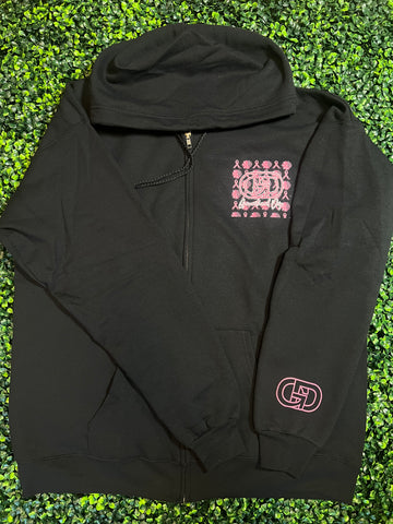 Pink Drip - Breast Cancer - Zip Up Hoodie