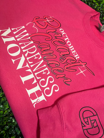Pink October - Breast Cancer - Crewneck Sweater